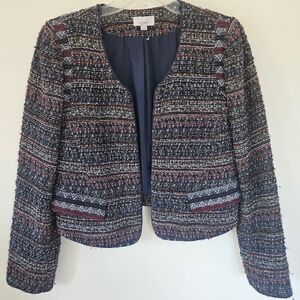 LOFT Women's Multicolor Tweed Jacket